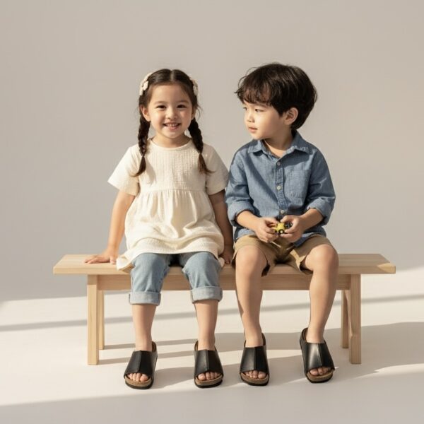 Dép Birken trẻ em style Vây cá mập