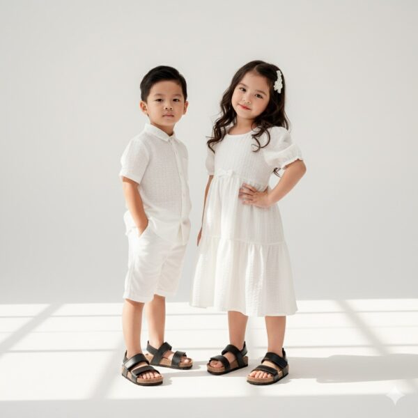 IMG_0508 Dép Birken trẻ em Happy Sandals Black