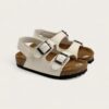 Dép Birken trẻ em Happy Steps Sandals White