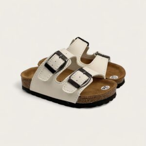 Dép Birken trẻ em Cozy Critter Slides White