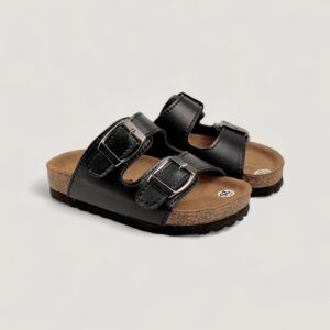 Dép Birken trẻ em Cozy Critter Slides Black
