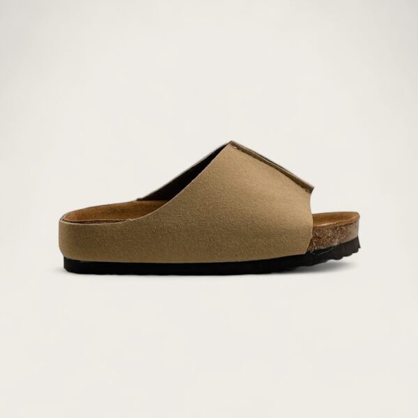 Dép Birken trẻ em style Vây cá mập nâu