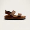 Dép Birken trẻ em Happy Sandals Brown