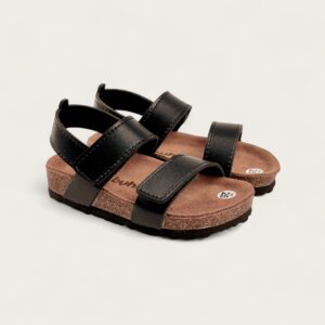 Dép Birken trẻ em Happy Sandals Black