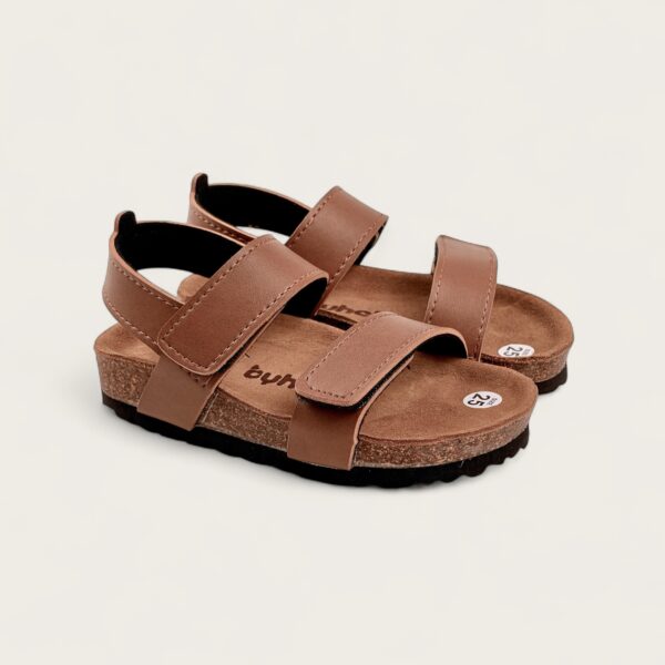 Dép Birken trẻ em Happy Sandals Brown